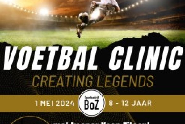 Afbeelding over: Voetbal clinic Creating Legends 1 mei 2024